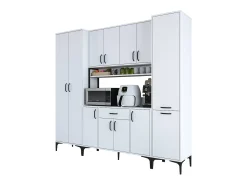 Gabinete multiusos JE132 3053 Blanco 220x198.6x40 cm