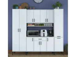 Gabinete multiusos JE132 3053 Blanco 220x198.6x40 cm