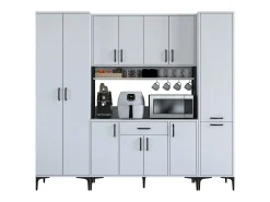 Gabinete multiusos JE132 3053 Blanco 220x198.6x40 cm