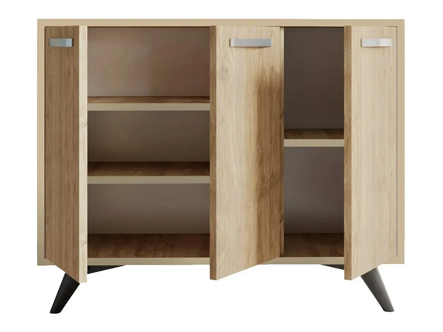 Gabinete multiusos Piffa color roble 100x82x35 cm