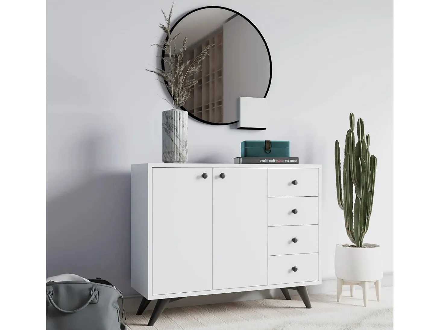Gabinete multiusos Waga Blanco 100x82x35 cm