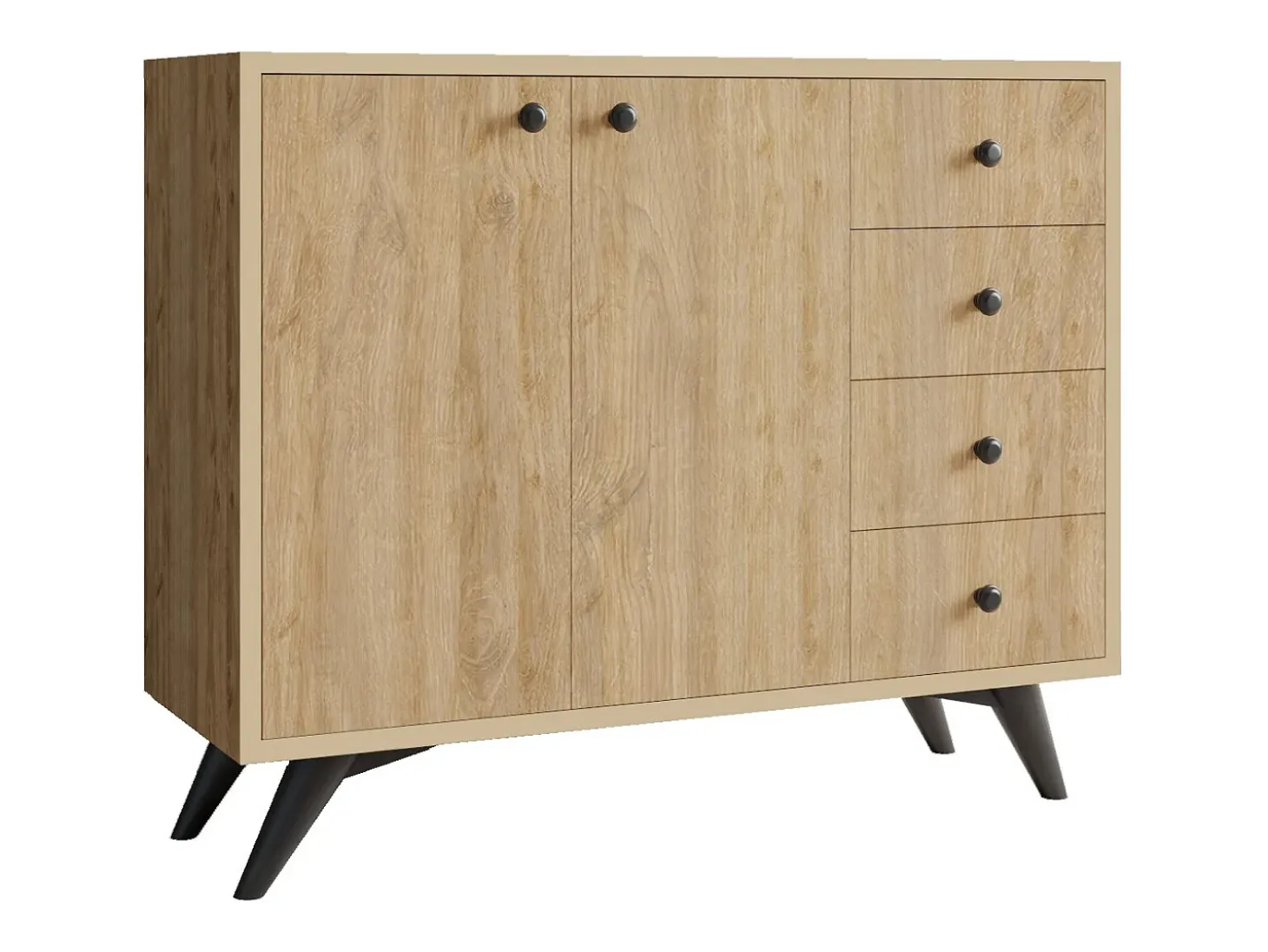 Gabinete multiusos Waga color roble 100x82x35 cm