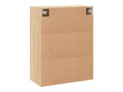 Gabinetes de pared de 2 piezas, roble Sonoma, madera de ingeniería