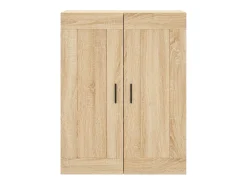 Gabinetes de pared de 2 piezas, roble Sonoma, madera de ingeniería