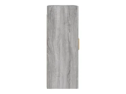 Gabinetes de pared de 2 piezas de madera de ingeniería gris Sonoma