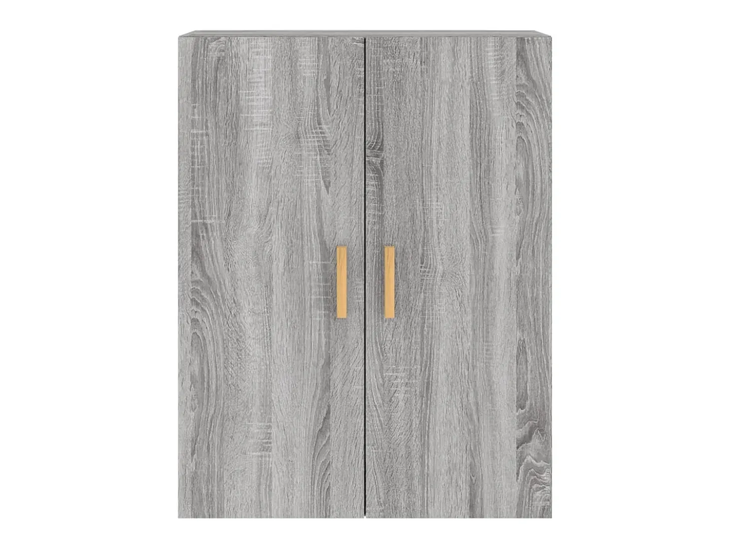 Gabinetes de pared de 2 piezas de madera de ingeniería gris Sonoma