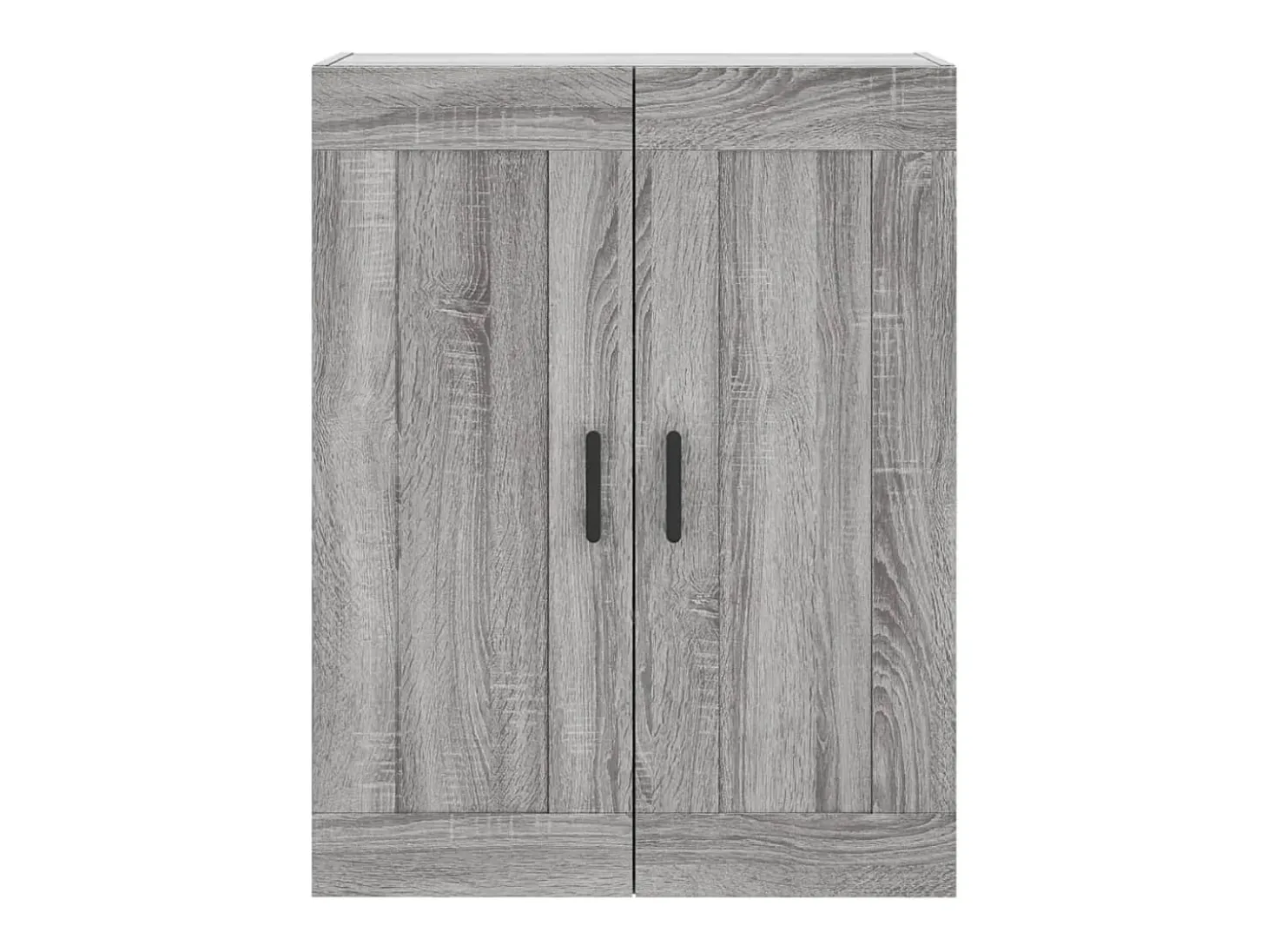 Gabinetes de pared de 2 piezas de madera de ingeniería gris Sonoma