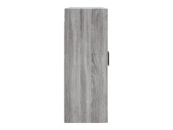 Gabinetes de pared de 2 piezas de madera de ingeniería gris Sonoma