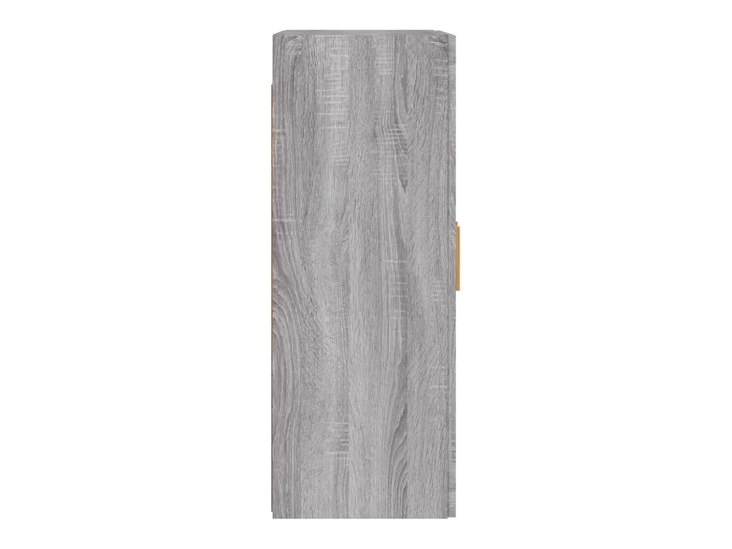 Gabinetes de pared de 2 piezas de madera de ingeniería gris Sonoma