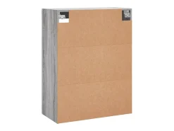 Gabinetes de pared de 2 piezas de madera de ingeniería gris Sonoma