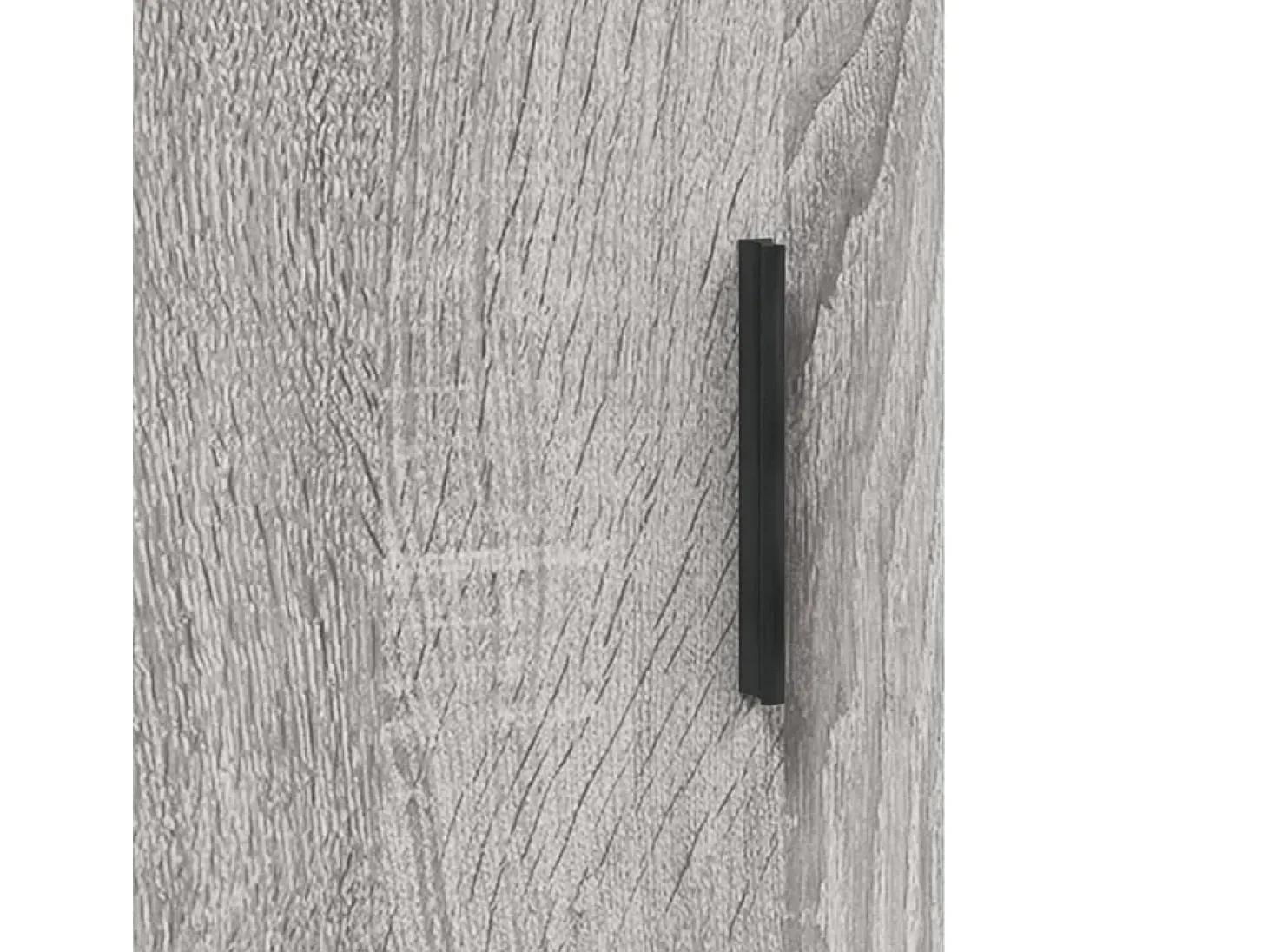 Gabinetes de pared de 2 piezas de madera de ingeniería gris Sonoma