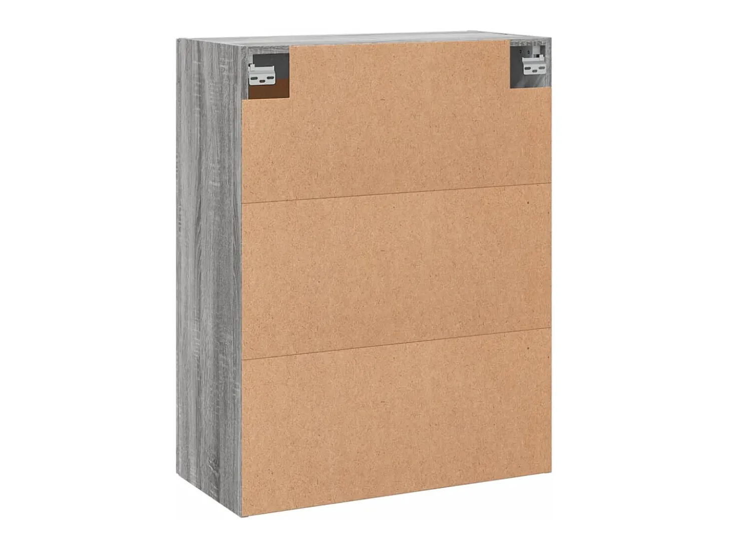 Gabinetes de pared de 2 piezas de madera de ingeniería gris Sonoma