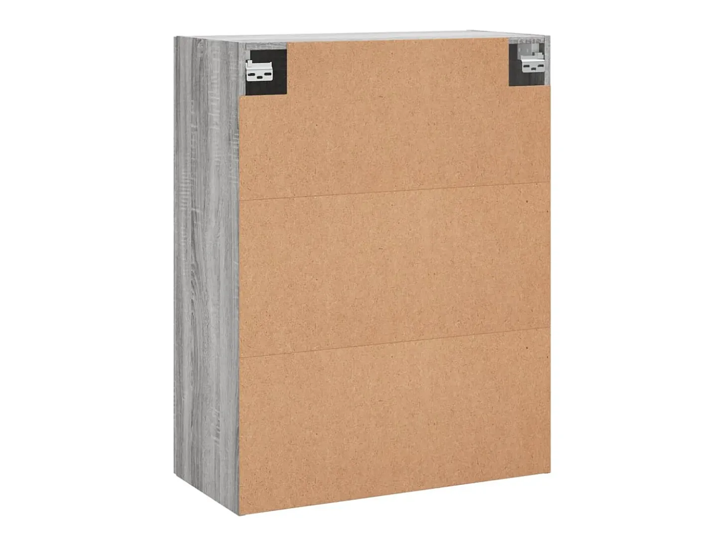 Gabinetes de pared de 2 piezas de madera de ingeniería gris Sonoma