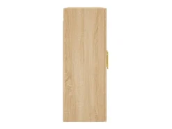 Gabinetes de pared de 2 piezas, roble Sonoma, madera de ingeniería