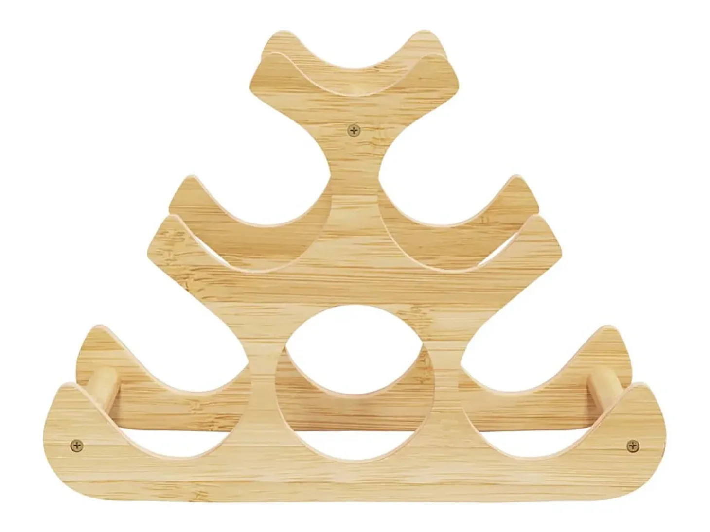 Garden Furniture - Botellero para 6 botellas bambú 35x18x25,5 cm