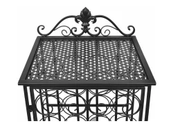 Garden Furniture - Botellero de metal para 28 botellas