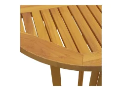 Garden Furniture - Mesa de bar plegable madera maciza de teca 90x65x105 cm