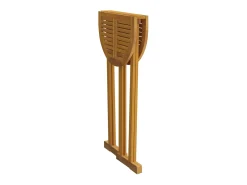 Garden Furniture - Mesa de bar plegable madera maciza de teca 90x65x105 cm