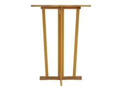 Garden Furniture - Mesa de bar plegable madera maciza de teca 90x65x105 cm