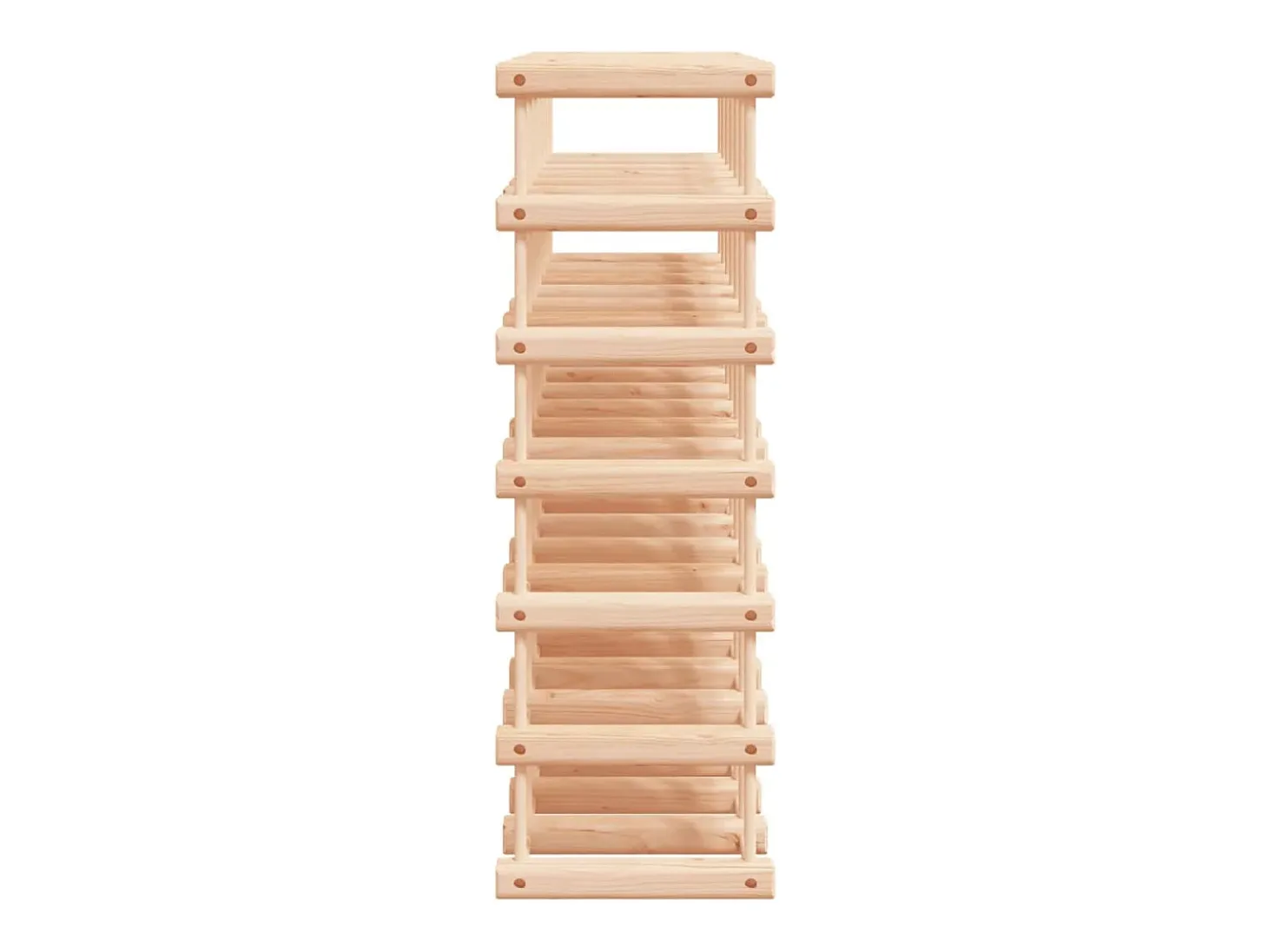 Geesje Botellero para 42 botellas madera maciza pino 68,5x23x68,5 cm
