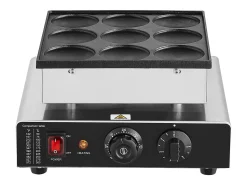 Gofrera SucceBuy 9 Piezas 76 mm Máquina Comercial de Crepas Holandesas Dorayaki 850 W Antiadherente