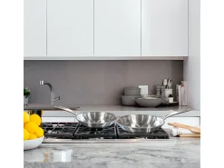 Gourmet - Set de 1 sartén alta 24 cm inox con tapa