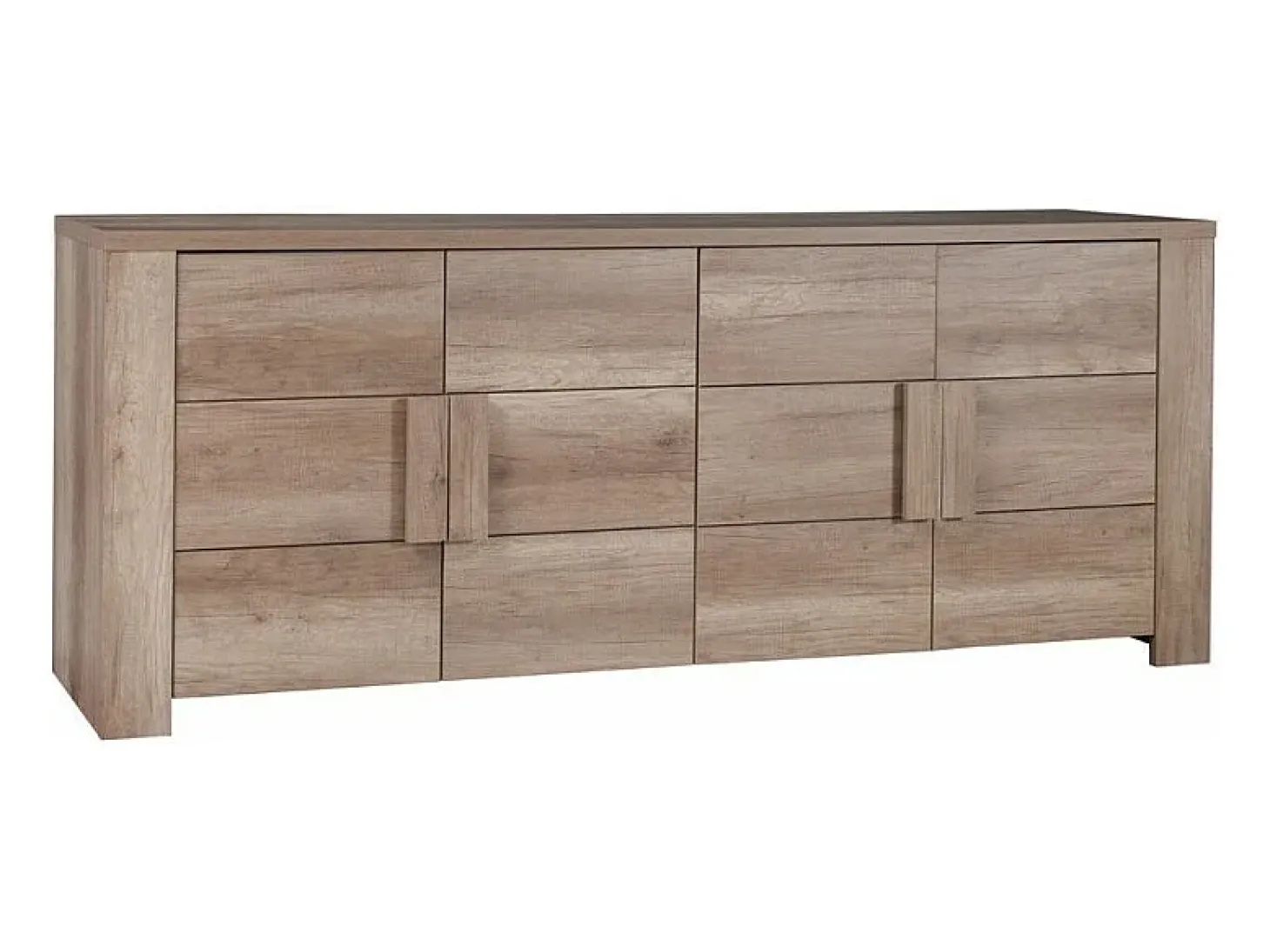 Gran bufete de 4 puertas - Colección FARRA - roble Dab Canyon