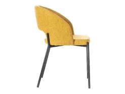 Greta - Silla de tela amarilla 2 piezas