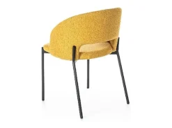 Greta - Silla de tela amarilla 2 piezas