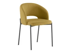 Greta - Silla de tela amarilla 2 piezas