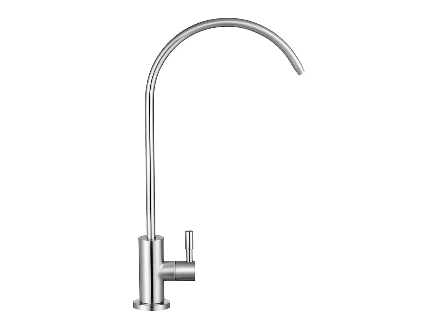 Grifo de Agua Potable SucceBuy sin Plomo en Acero Inoxidable, Grifo de Ósmosis Inversa con Válvula en Latón Macizo, Filtrado de Arco Alto, para Fregadero Cocina