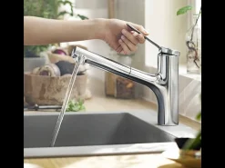 Grifo de cocina con HANSGROHE Zesis M33 150 chorro cromado de 2 chorros