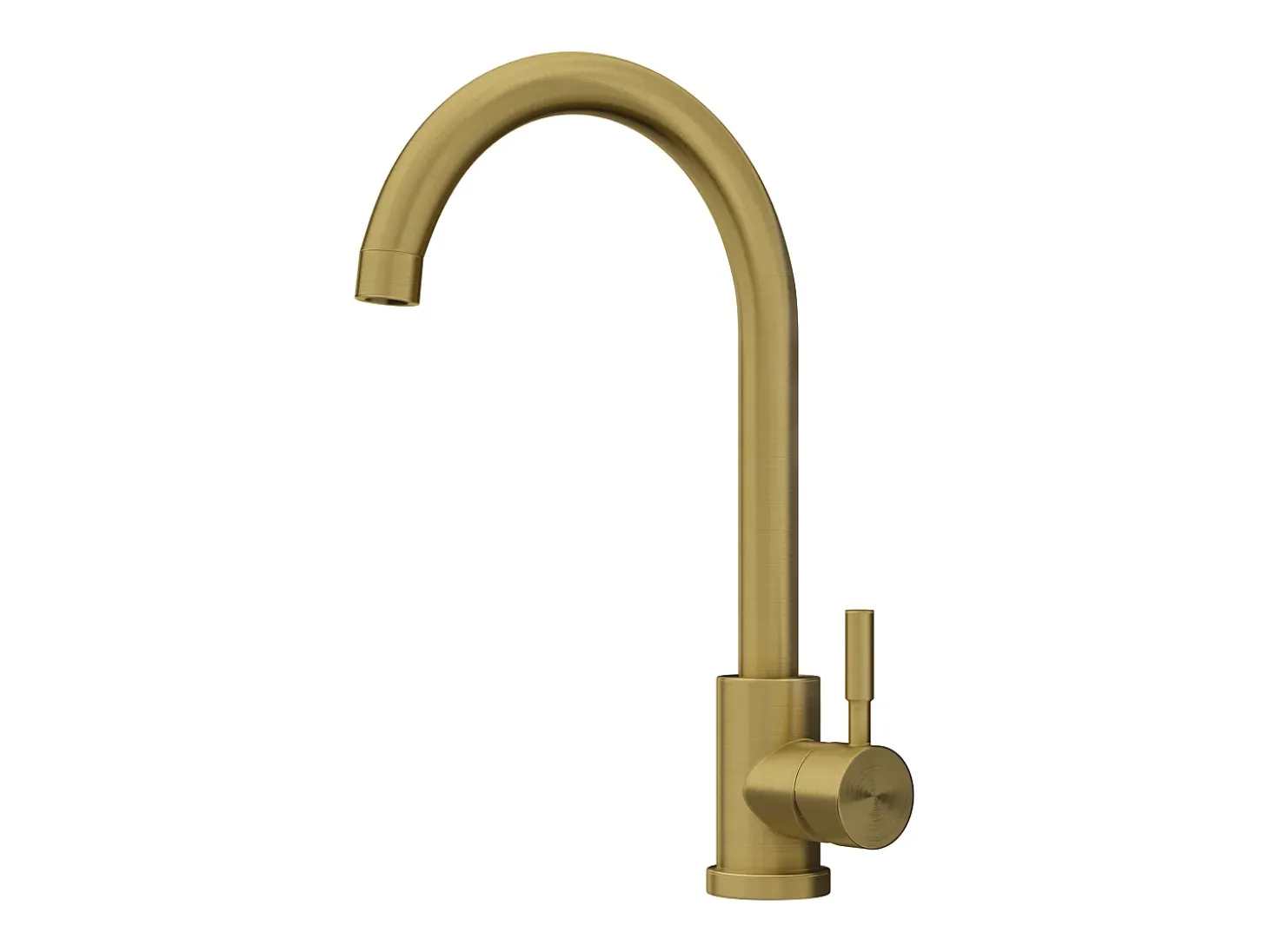 Grifo de cocina de acero inoxidable - Dorado - ROMILY