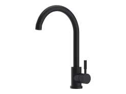 Grifo de cocina de acero inoxidable - Negro mate - ROMILY