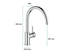 Grifo de cocina GROHE Start Classic Quickfix cromado