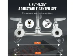 Grifo de Cocina SucceBuy para Fregadero de Montaje en Pared - Con Rociador de Prelavado, 53.3 cm