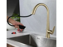 Grifo Para Cocina Rea Js-K087Bg Ross Brush Gold