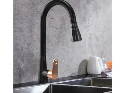 Grifo Para Cocina Rea Mild Black/Rose Gold