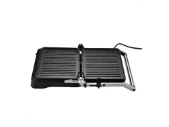 Grill Eléctrico para Carne LITTLE BALANCE 8734 - 2000W, 6 Posiciones, Placas Extraíbles 29x23 cm, Revestimiento MicroCerámico