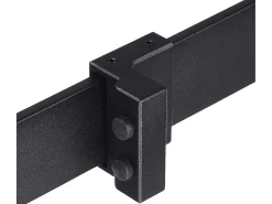 Herraje para puerta corredera negro 200x0.6x4 cm HOMCOM