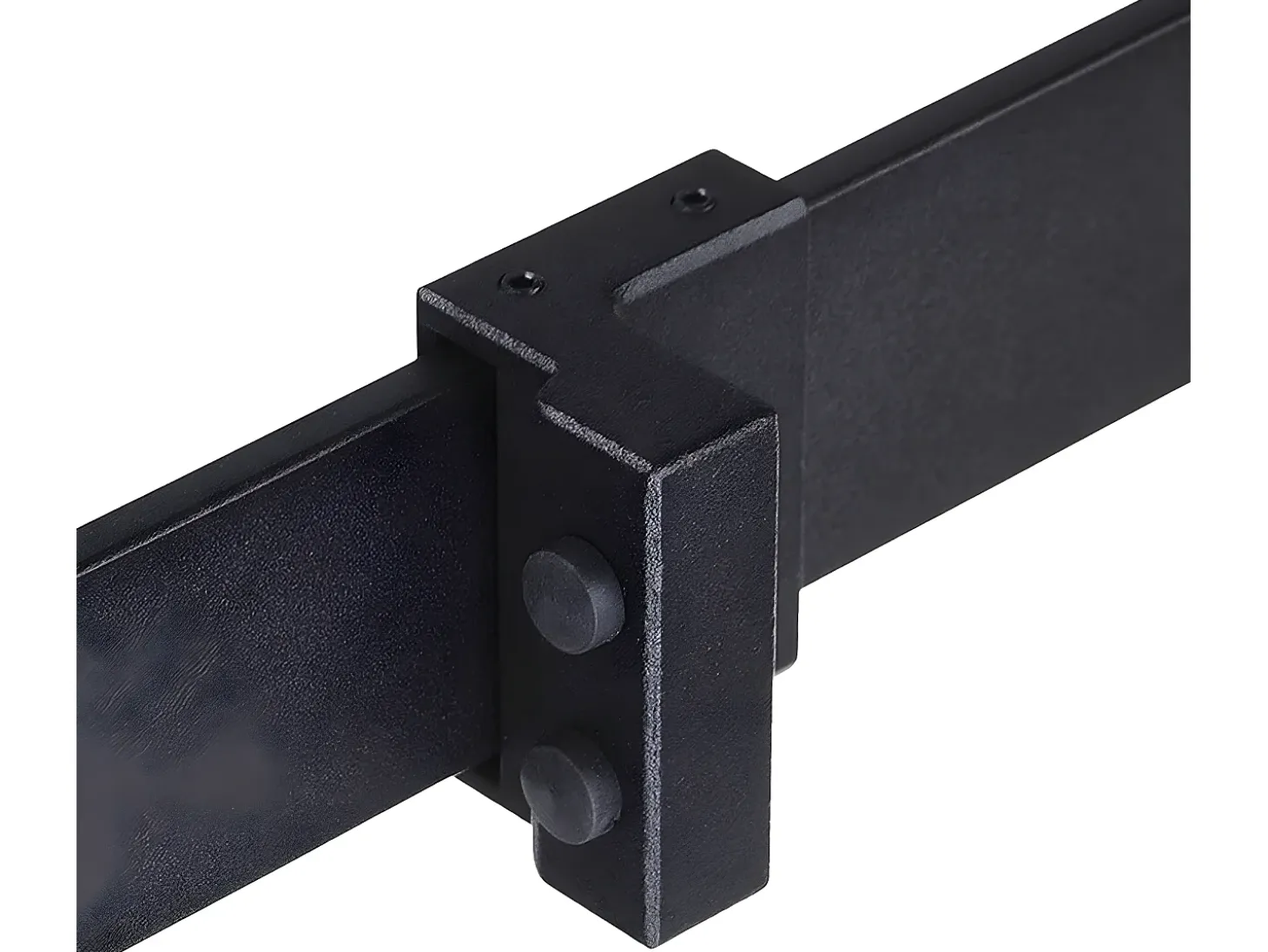 Herraje para puerta corredera negro 200x0.6x4 cm HOMCOM