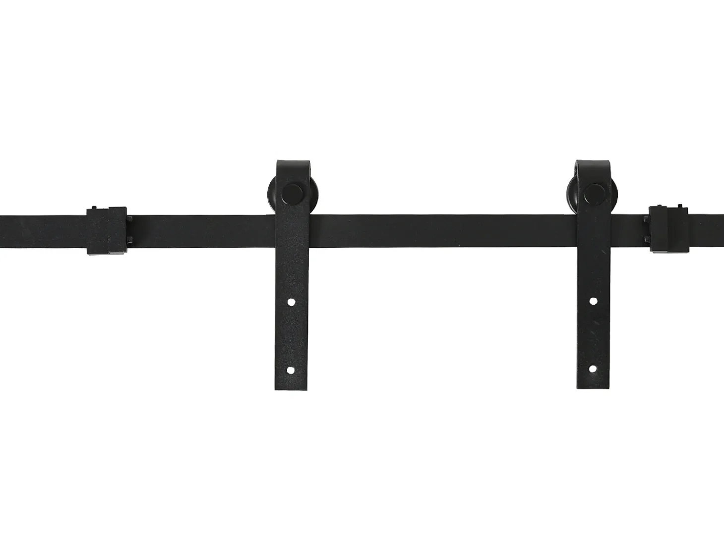 Herraje para puerta negro 200x0.4x18 cm HOMCOM