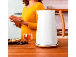 Hervidor de agua eléctrico Thermosense 400 White Woody 1,7L 3000W blanco/madera