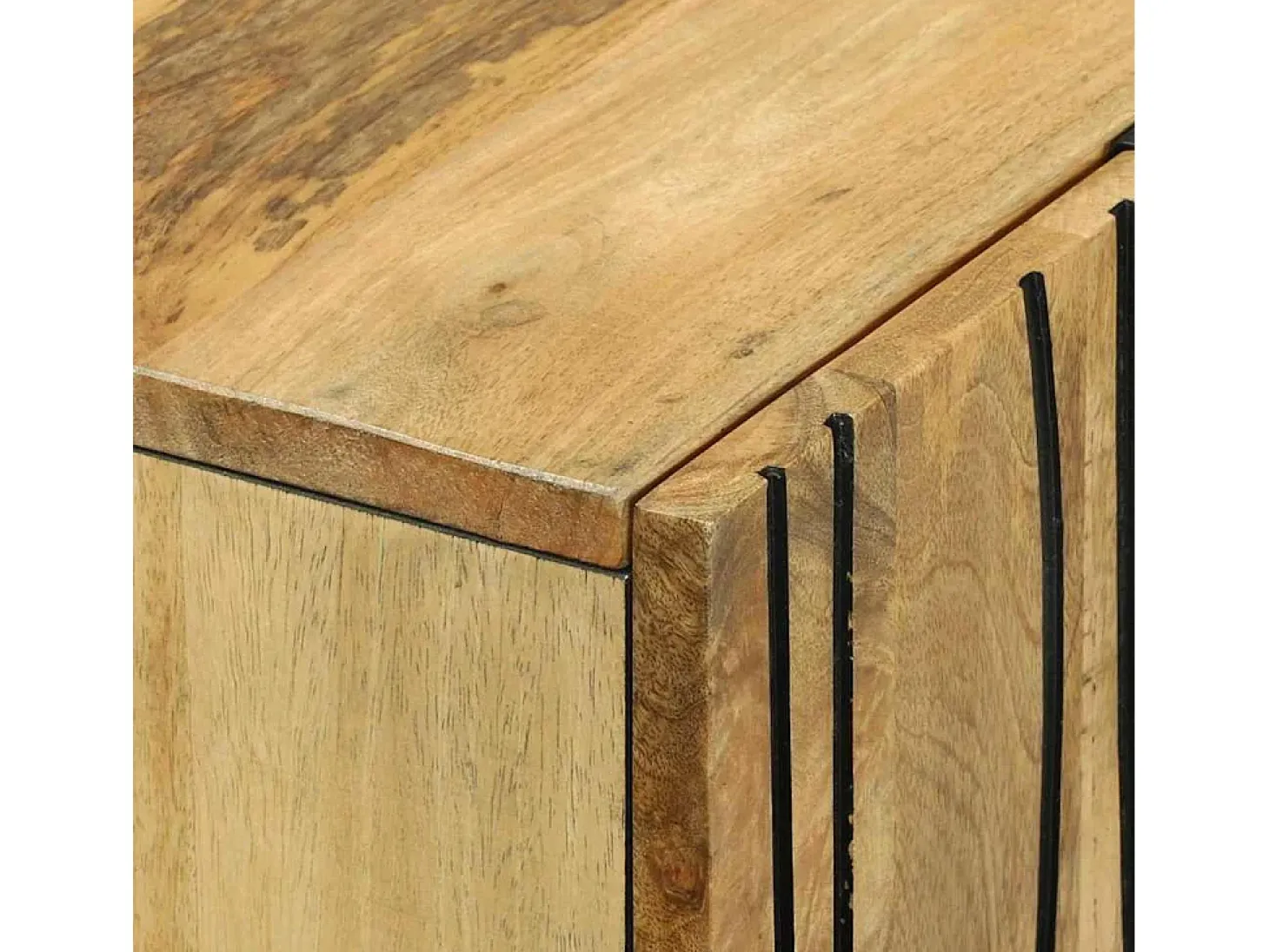 Highboard Marrón 60 x 33 x 100 cm madera maciza de mango