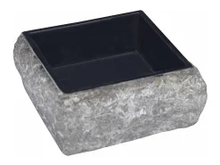 Hilmi Lavabo mármol negro 30x30x13 cm