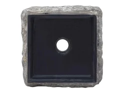 Hilmi Lavabo mármol negro 30x30x13 cm