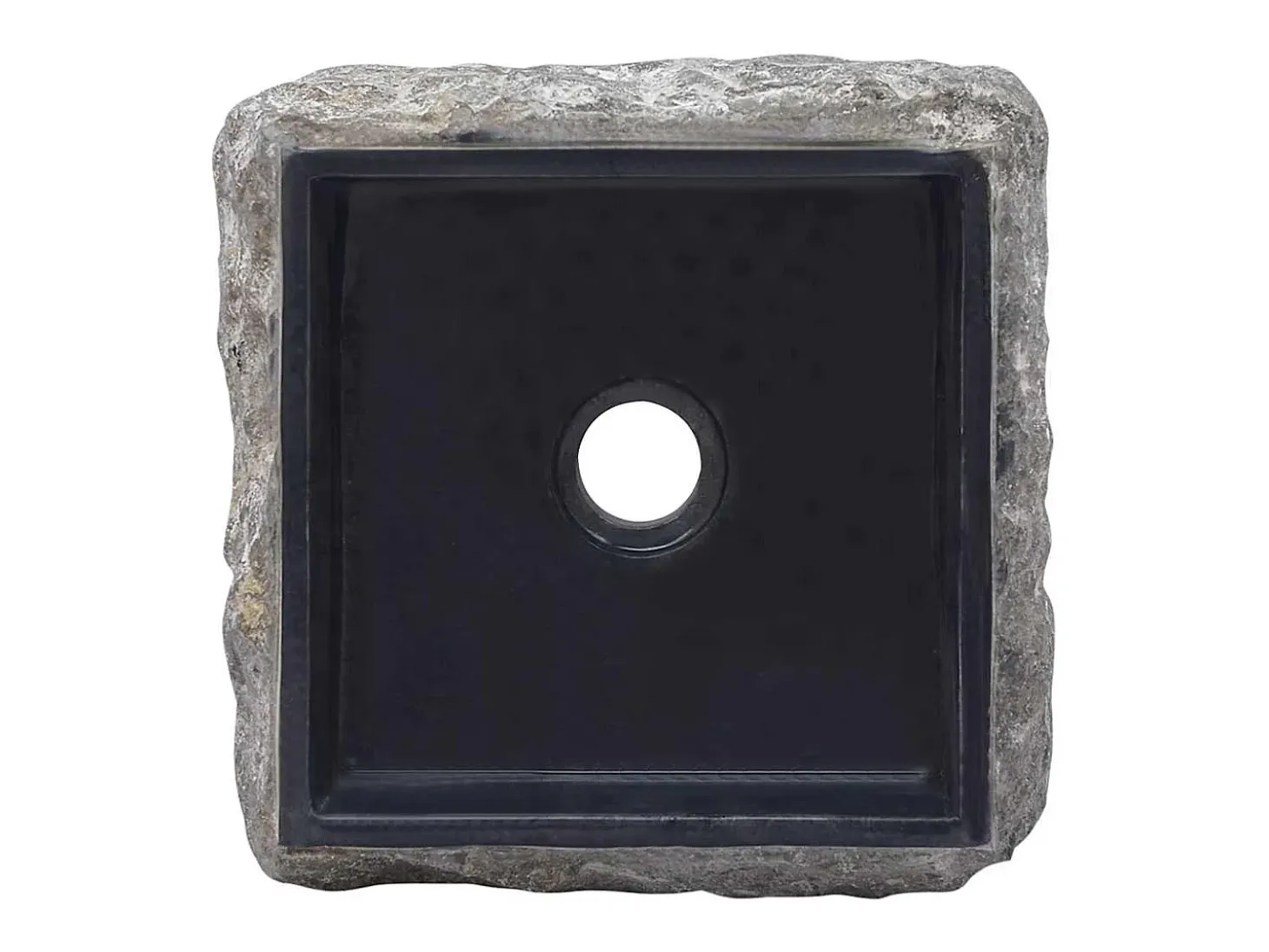 Hilmi Lavabo mármol negro 30x30x13 cm