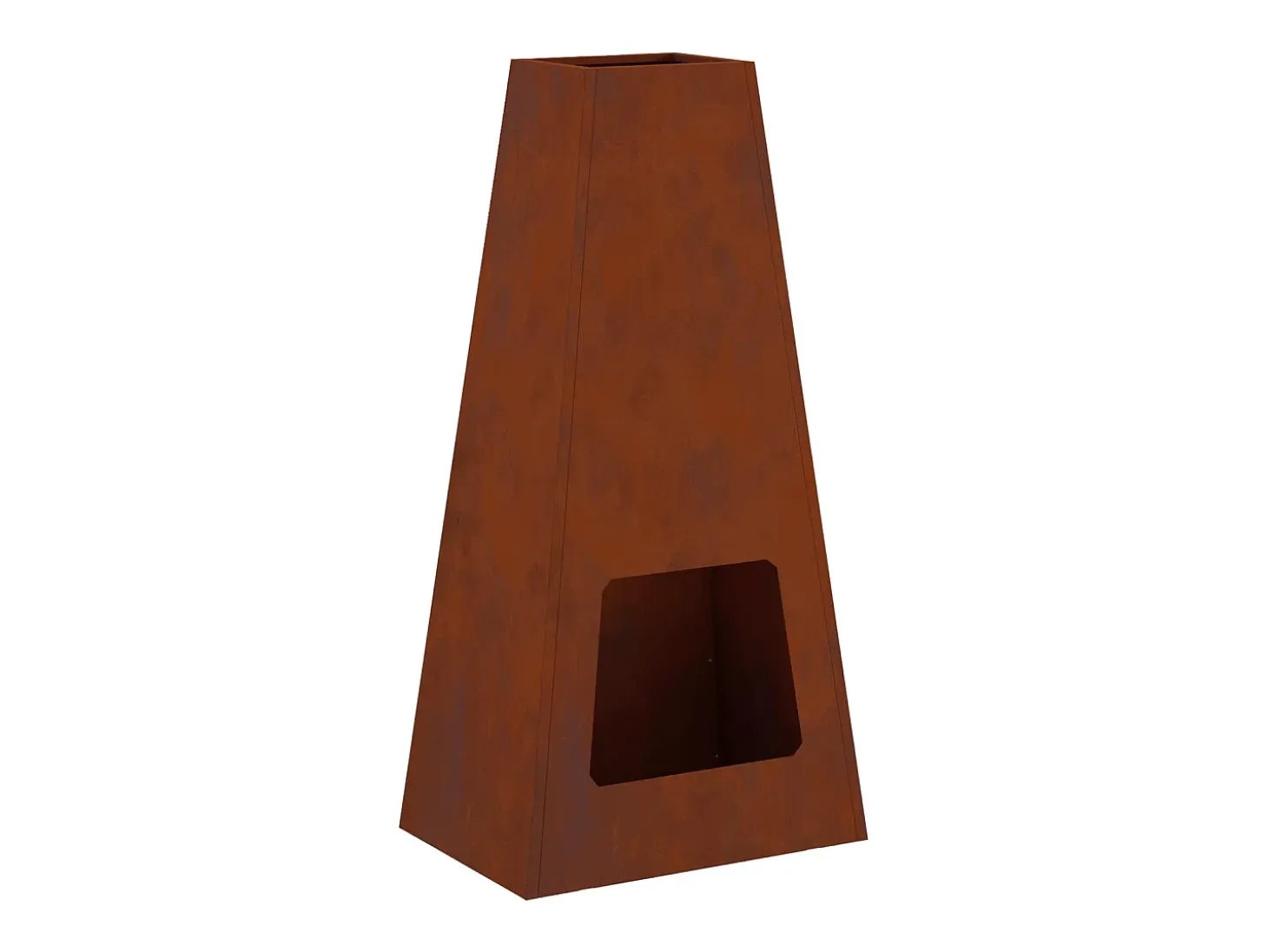 Hoguera Marrón 50 x 35 x 100 cm Acero autopatinable