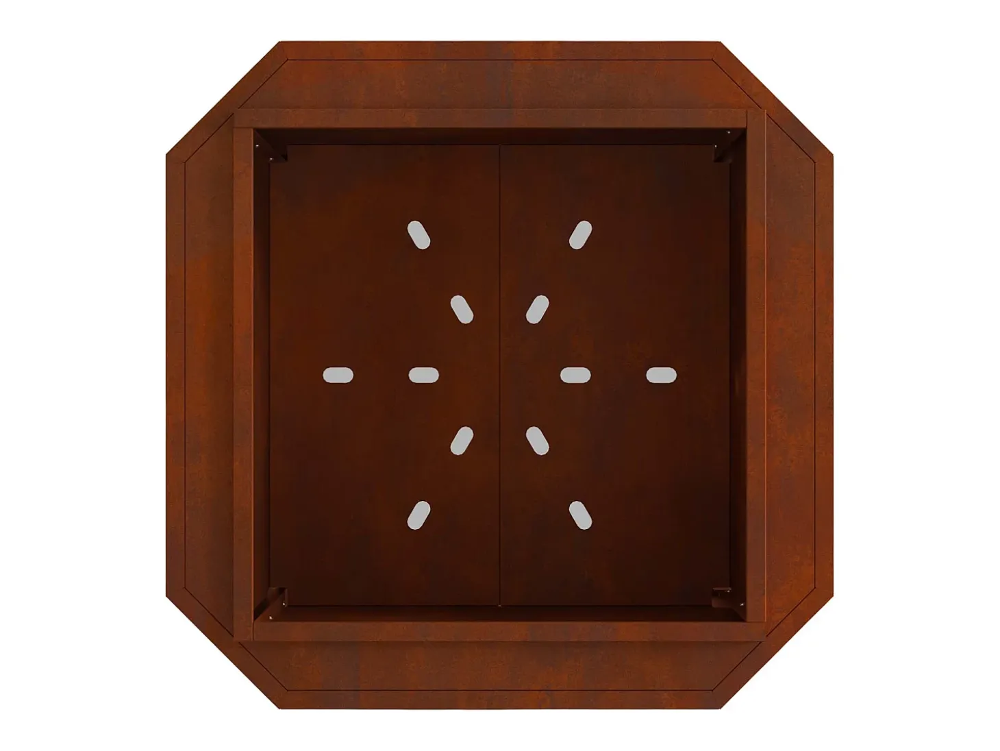 Hoguera Sin Humo Marrón 48 x 48 x 51 cm Acero autopatinable
