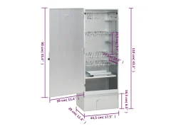 Horno ahumador de BBQ con generador humo frío acero galvanizado